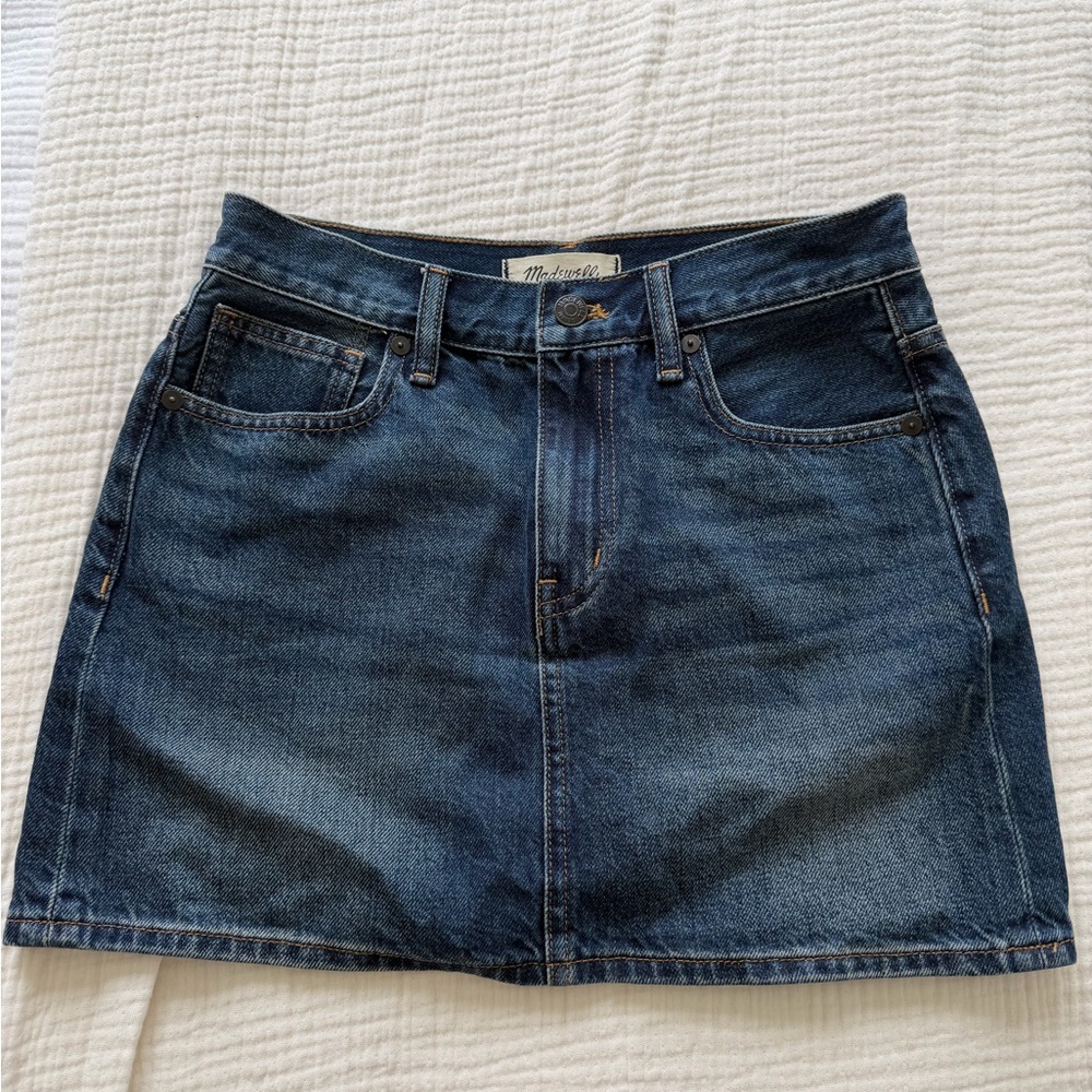 Madewell Denim Mini Skirt | Classic Blue Wash | Size 23